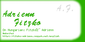 adrienn fitzko business card